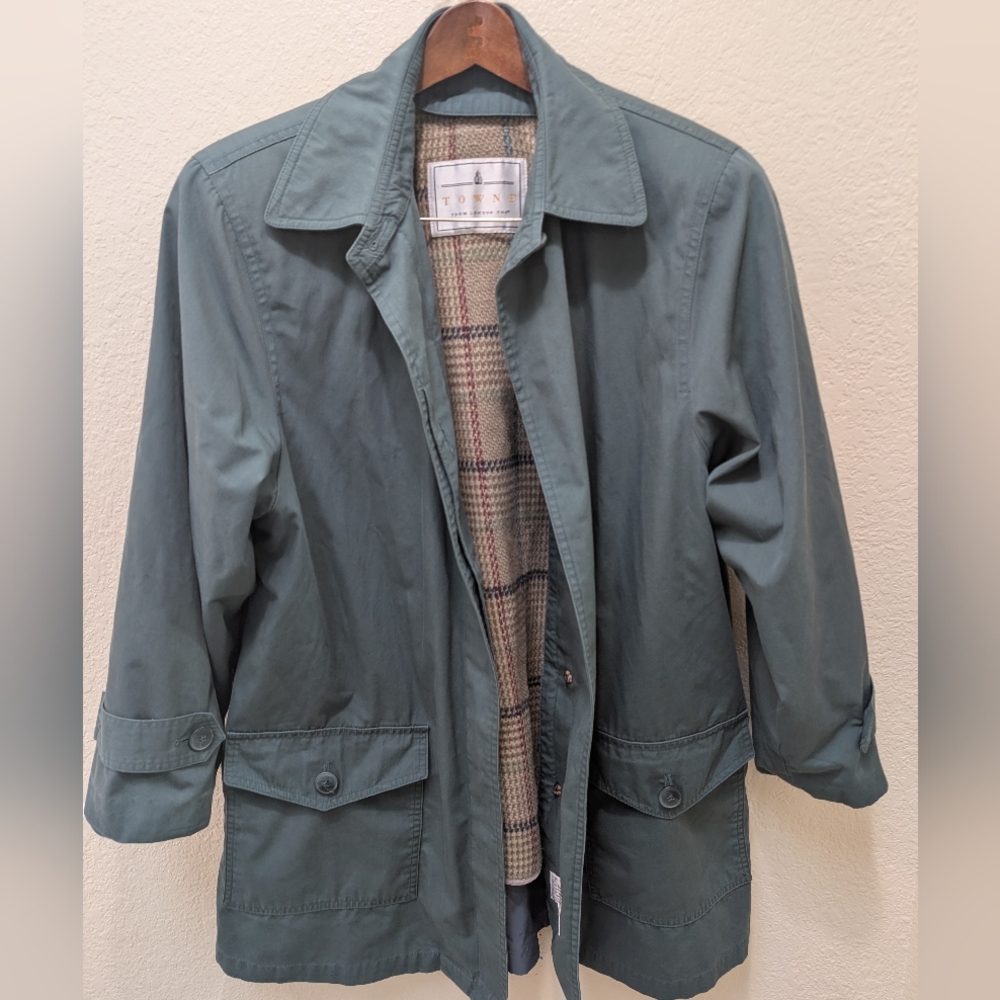 London Fog Dusty Green Trench Coat